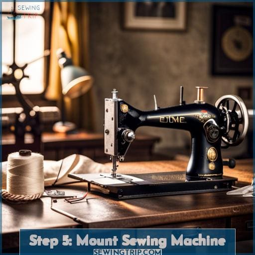 Step 5: Mount Sewing Machine
