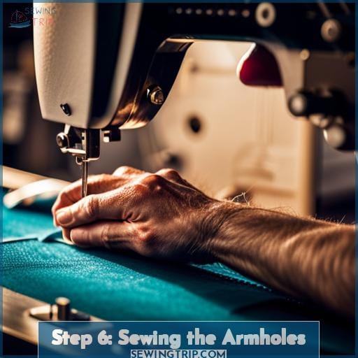 Step 6: Sewing the Armholes