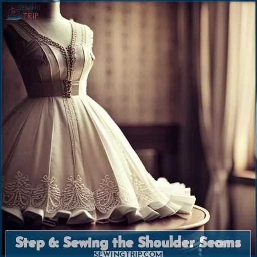 Step 6: Sewing the Shoulder Seams