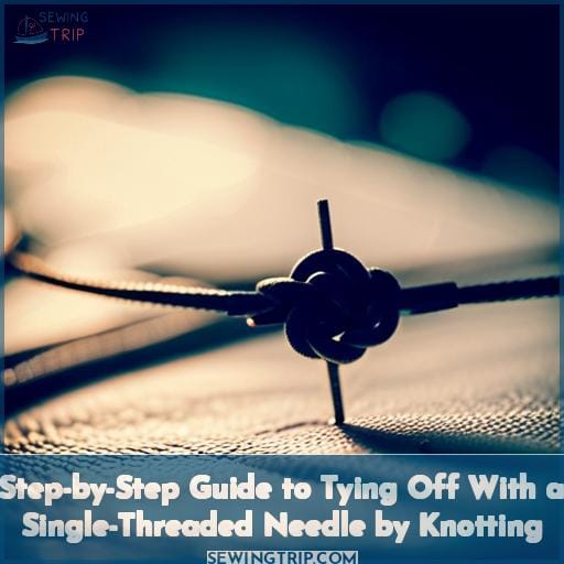 Step-by-Step Guide to Tying Off With a Single-Threaded Needle by Knotting