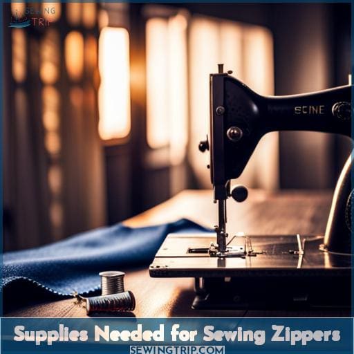 Supplies Needed for Sewing Zippers
