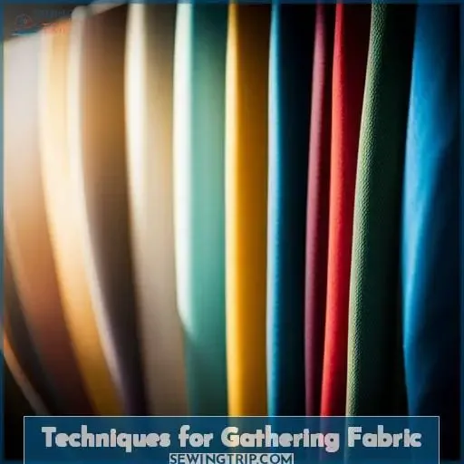 Techniques for Gathering Fabric