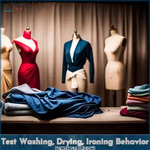 Test Washing, Drying, Ironing Behavior