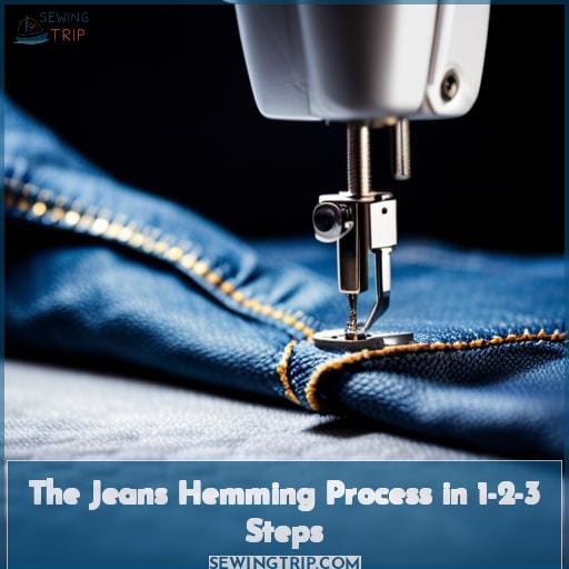 The Jeans Hemming Process in 1-2-3 Steps