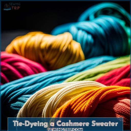 Tie-Dyeing a Cashmere Sweater