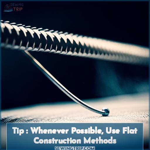 Tip : Whenever Possible, Use Flat Construction Methods