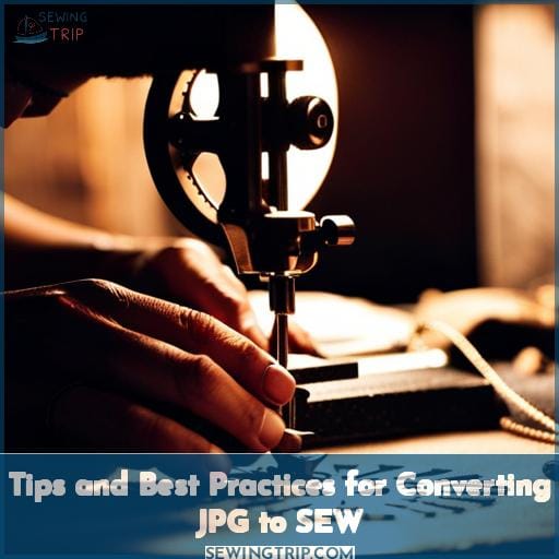 Tips and Best Practices for Converting JPG to SEW