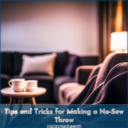 Tips and Tricks for Making a No-Sew Throw