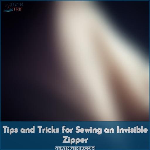 Tips and Tricks for Sewing an Invisible Zipper
