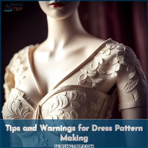 Tips and Warnings for Dress Pattern Making
