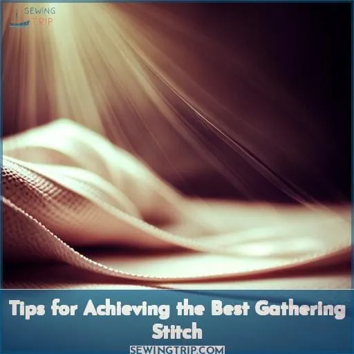 Tips for Achieving the Best Gathering Stitch