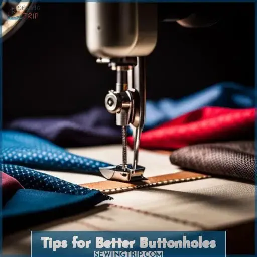 Tips for Better Buttonholes