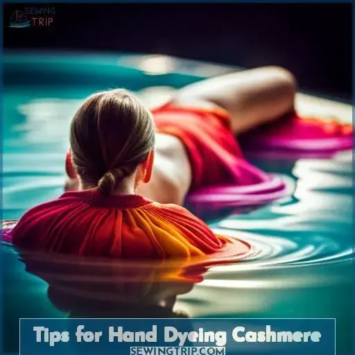 Tips for Hand Dyeing Cashmere