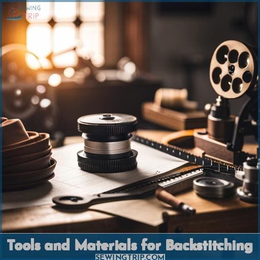 Tools and Materials for Backstitching