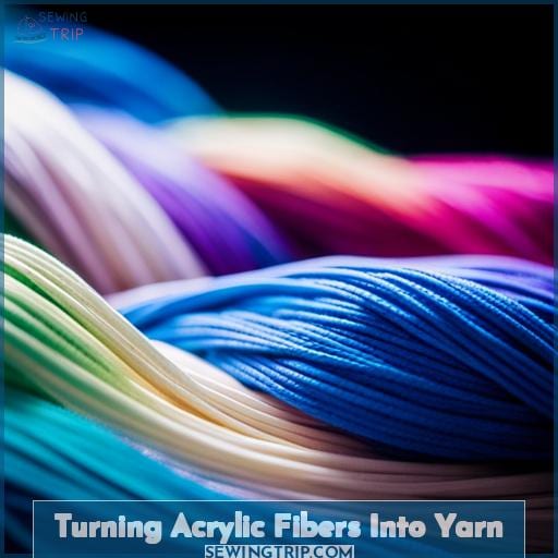 Turning Acrylic Fibers Into Yarn