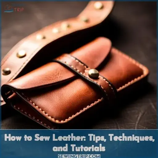 tutorialshow to sew leather