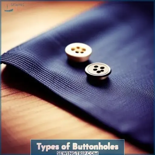 Types of Buttonholes