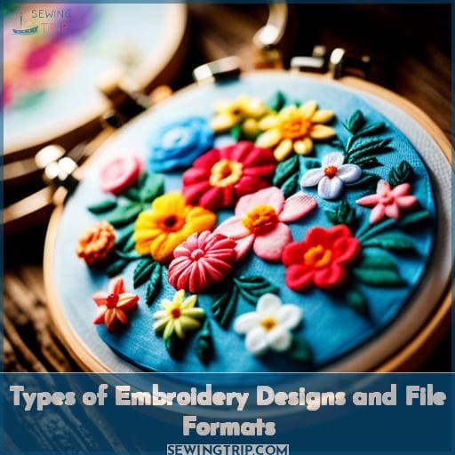 Types of Embroidery Designs and File Formats