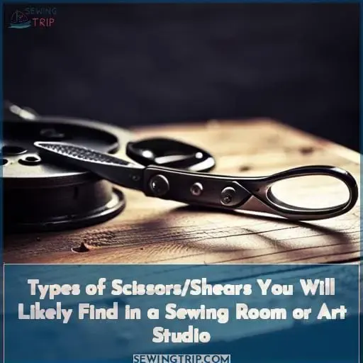 Types of Scissors/Shears You Will Likely Find in a Sewing Room or Art Studio