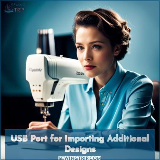USB Port for Importing Additional Designs