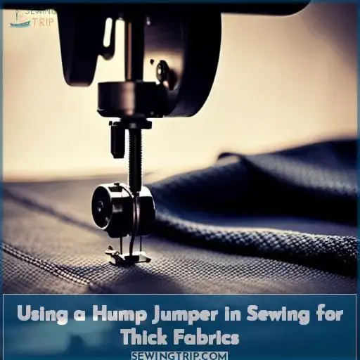 Using a Hump Jumper in Sewing for Thick Fabrics