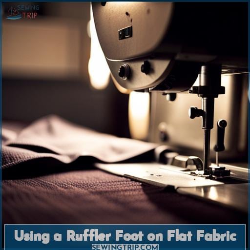 Using a Ruffler Foot on Flat Fabric