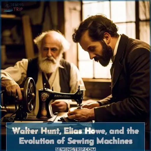 Walter Hunt, Elias Howe, and the Evolution of Sewing Machines