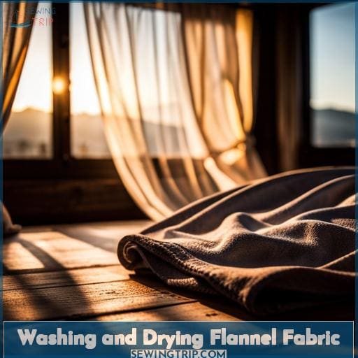 Washing and Drying Flannel Fabric