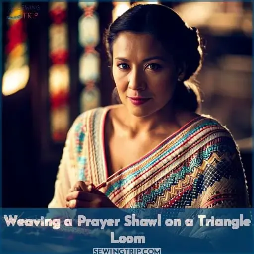 Weaving a Prayer Shawl on a Triangle Loom