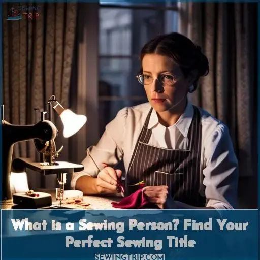 what is sewing person
