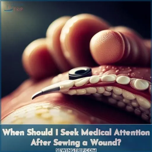 When Should I Seek Medical Attention After Sewing a Wound