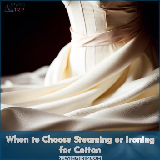 When to Choose Steaming or Ironing for Cotton