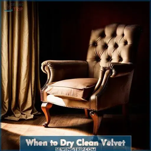 When to Dry Clean Velvet