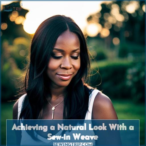 Achieving a Natural Look With a Sew-in Weave