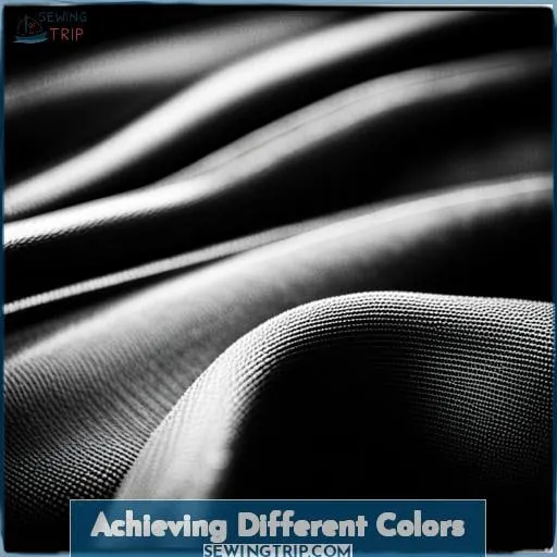 Achieving Different Colors