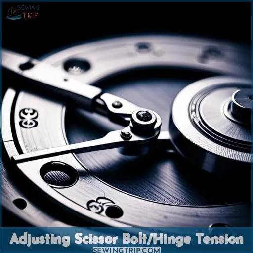 Adjusting Scissor Bolt/Hinge Tension