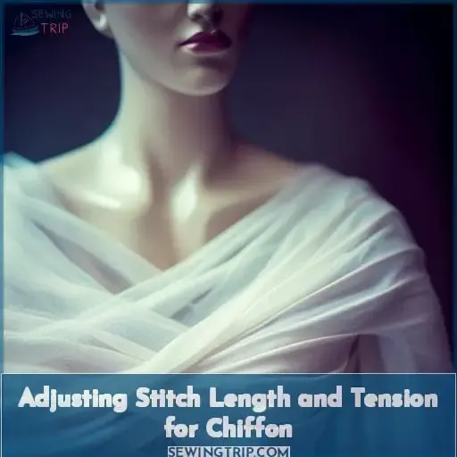 Adjusting Stitch Length and Tension for Chiffon