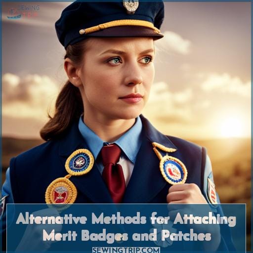 Alternative Methods for Attaching Merit Badges and Patches