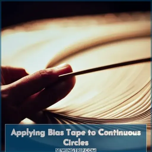 Applying Bias Tape to Continuous Circles