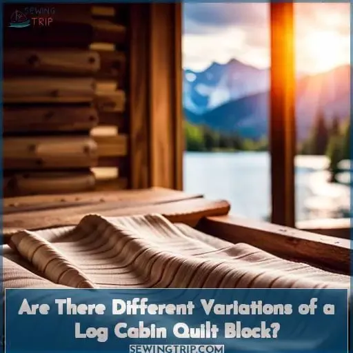 Are There Different Variations of a Log Cabin Quilt Block