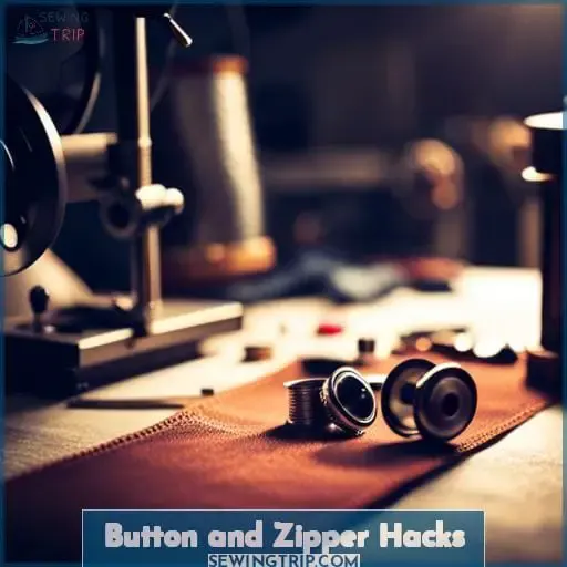 Button and Zipper Hacks