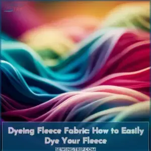 can you dye fleece fabric how to