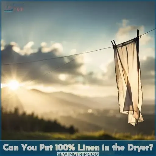 Can You Put 100% Linen in the Dryer