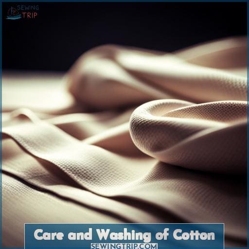 Care and Washing of Cotton