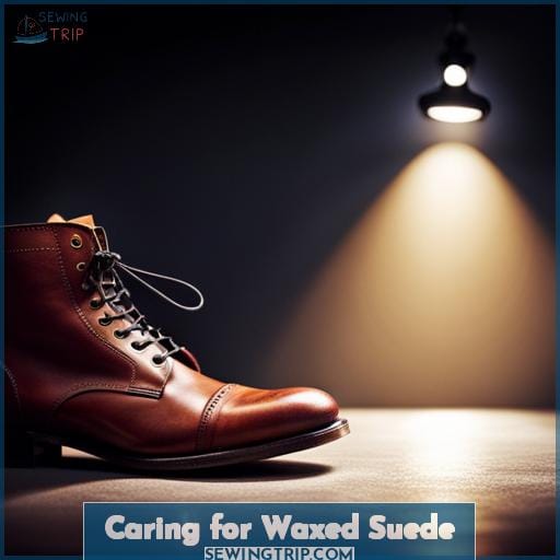 Caring for Waxed Suede