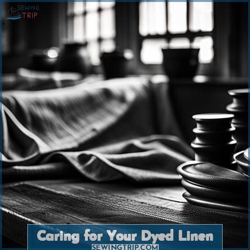 Caring for Your Dyed Linen