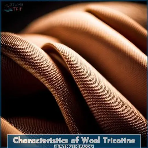 Characteristics of Wool Tricotine Characteristics of Wool Tricotine