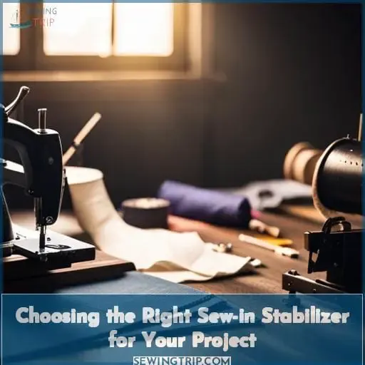 Choosing the Right Sew-in Stabilizer for Your Project