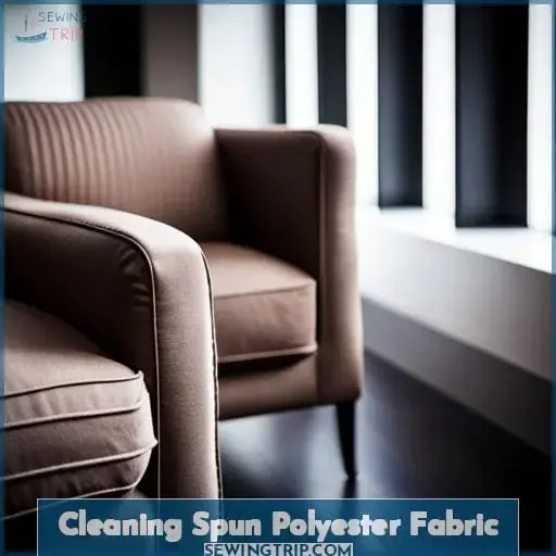 Cleaning Spun Polyester Fabric