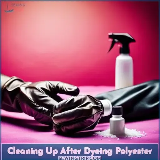 Cleaning Up After Dyeing Polyester